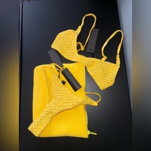 NWT Triangl Palos Crochet Bikini Set